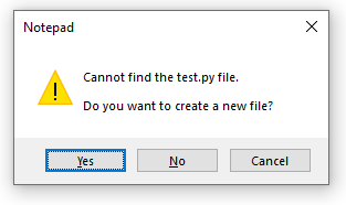 create file prompt