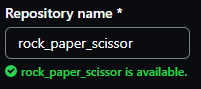 enter repository name